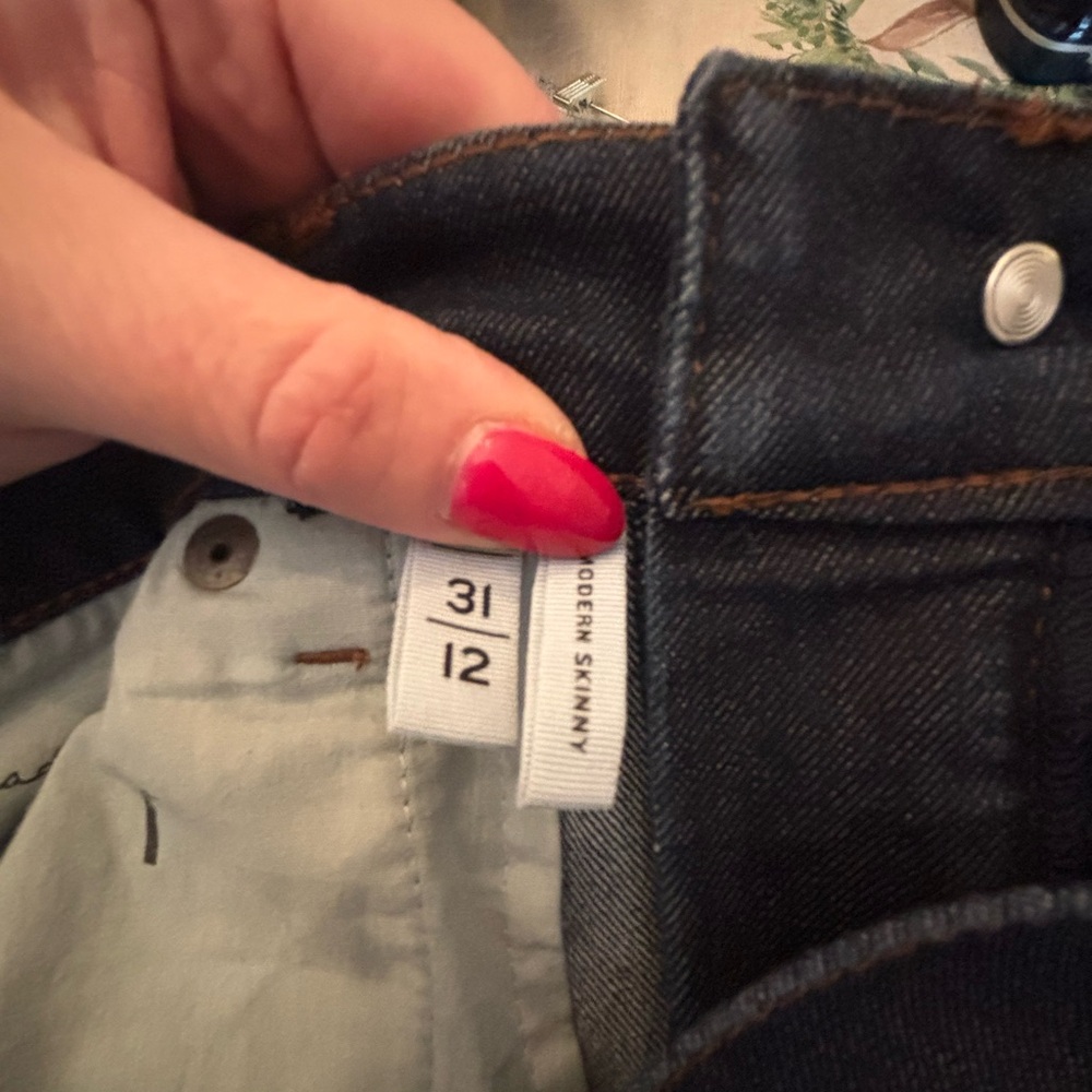 LOFT Dark Indigo Skinny Jeans - Picture 6 of 9